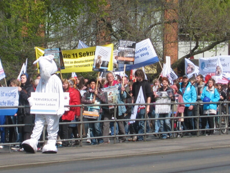 Demo in Bremen gegen Tierversuche 2012