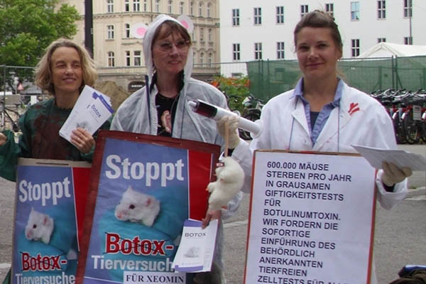 Europaweiter Aktionstag gegen Botox-Tierversuche 2012